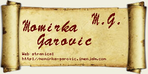 Momirka Garović vizit kartica